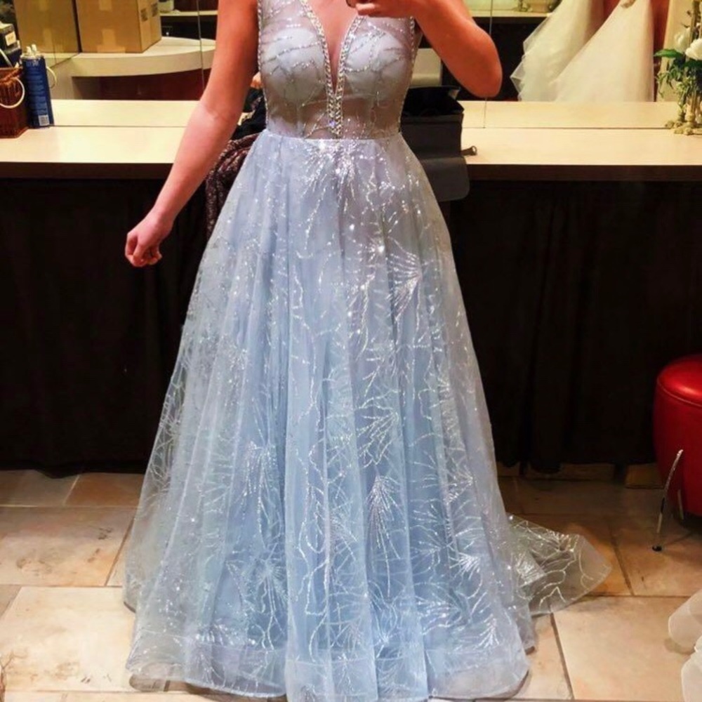 Grad Dress, silver